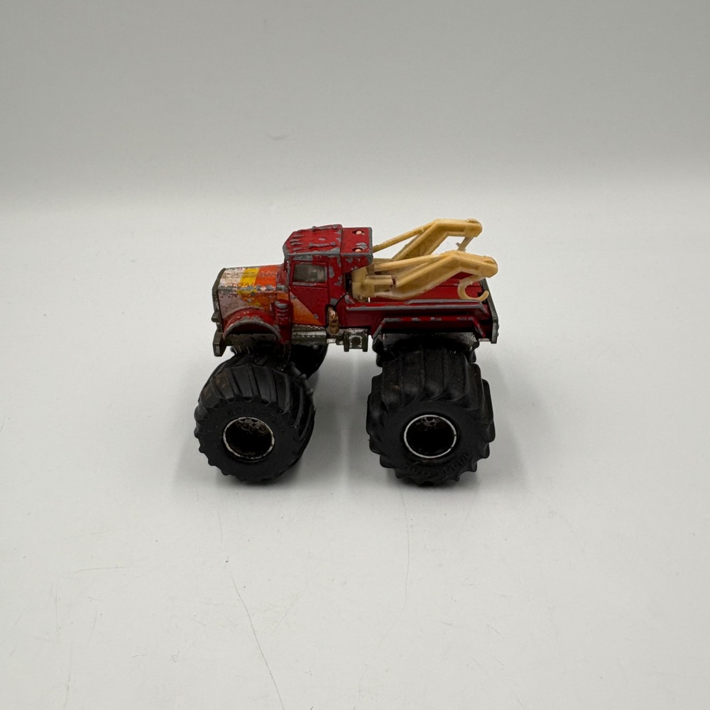 Matchbox Monster Truck Tow Truck Kids 3.5in Red Good 1985 Vintage Diecast